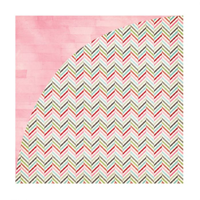 Carte Scrap Zig Zag Multicolore e Pittura Rosa