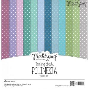 MODASCRAP PAPER PACK 30X30CM THINKING ABOUT POLINESIA '