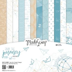 MODASCRAP PAPER PACK - ENJOY THE JOURNEY COLLECTION 30X30CM '