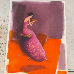 Quaderno - Ragazza su altalena'