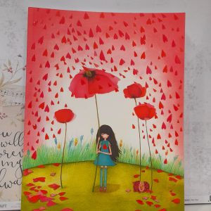 Quaderno - Ragazza Petali Cuoricino'